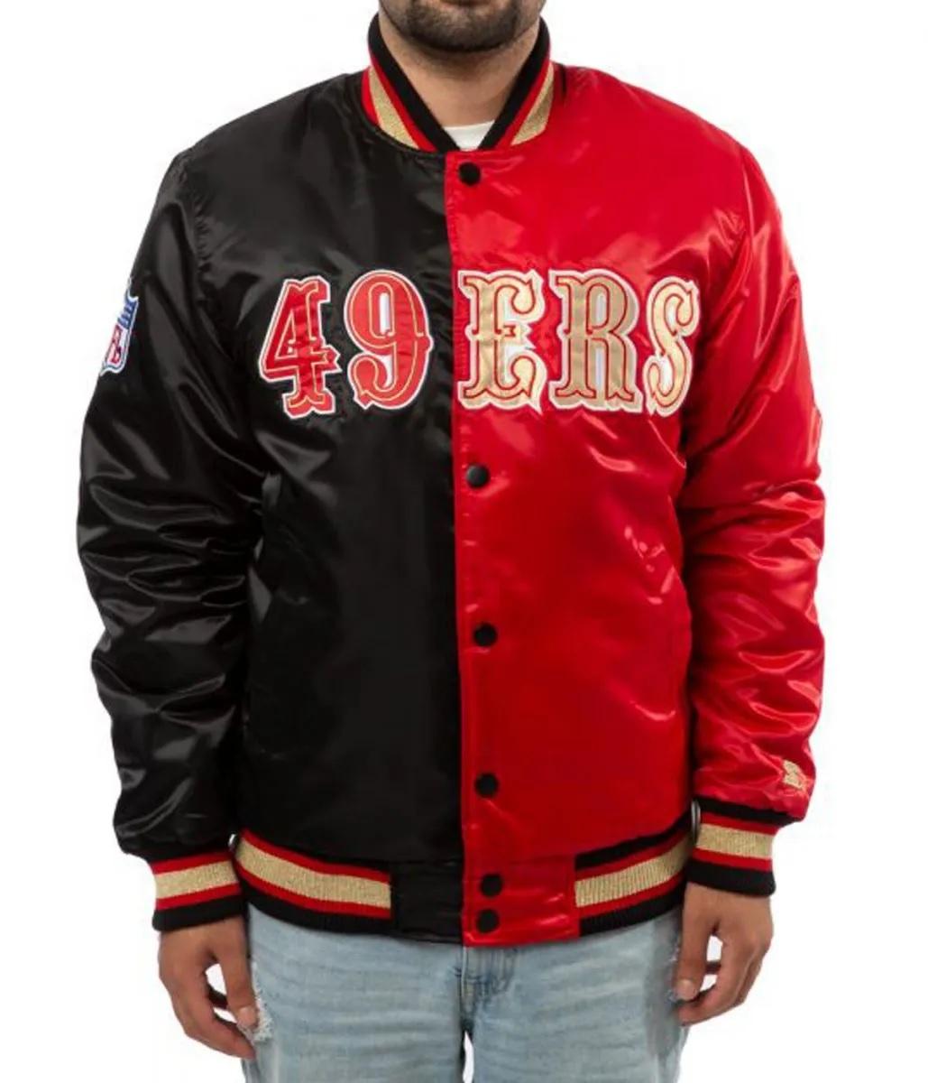 San Francisco 49ers Red And Black Jacket