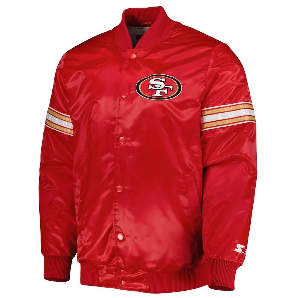 San Francisco 49ers Starter Red Bomber Jacket