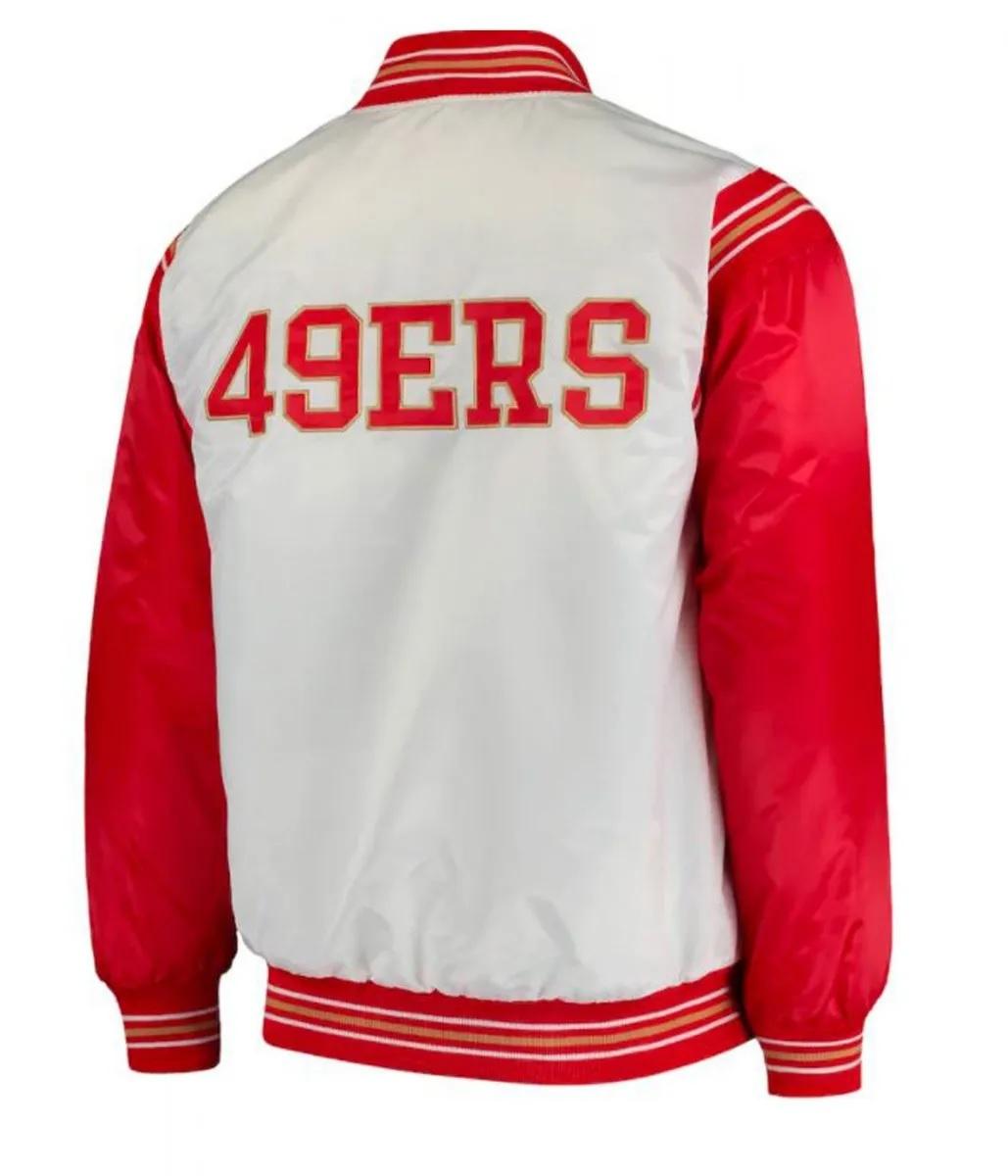 San Francisco 49ers Red And White Starter Varsity Jacket