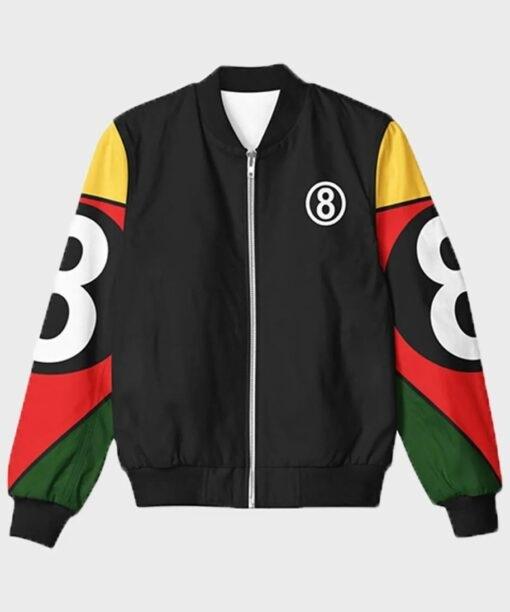 8 Ball 90s Black Vintage Bomber Jacket