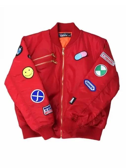 Akira Red Multi Patch Jacket