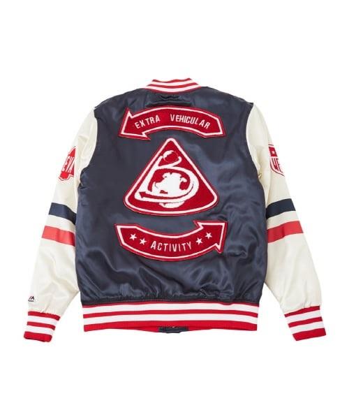 Bbc Majestic Eva Stadium Satin Varsity Jacket