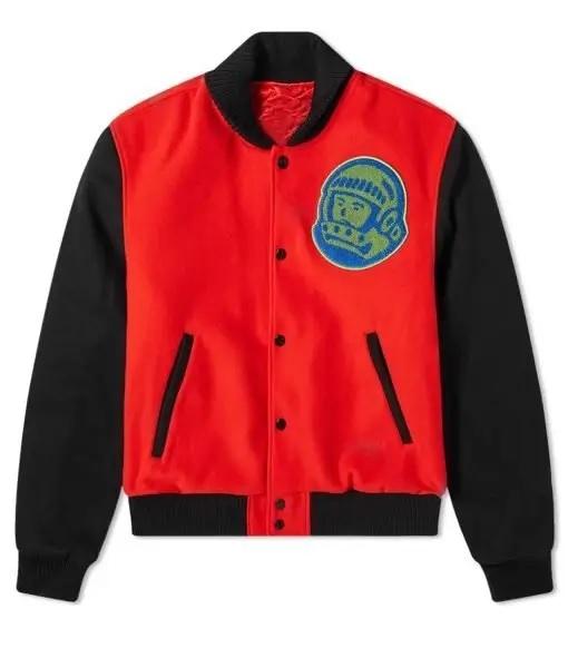 Bbc Mountain Logo Red Varsity Jacket