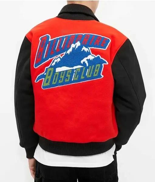 Bbc Mountain Logo Red Varsity Jacket