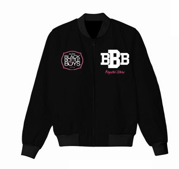 Black Bottle Boys And Girls Varsity Jacket