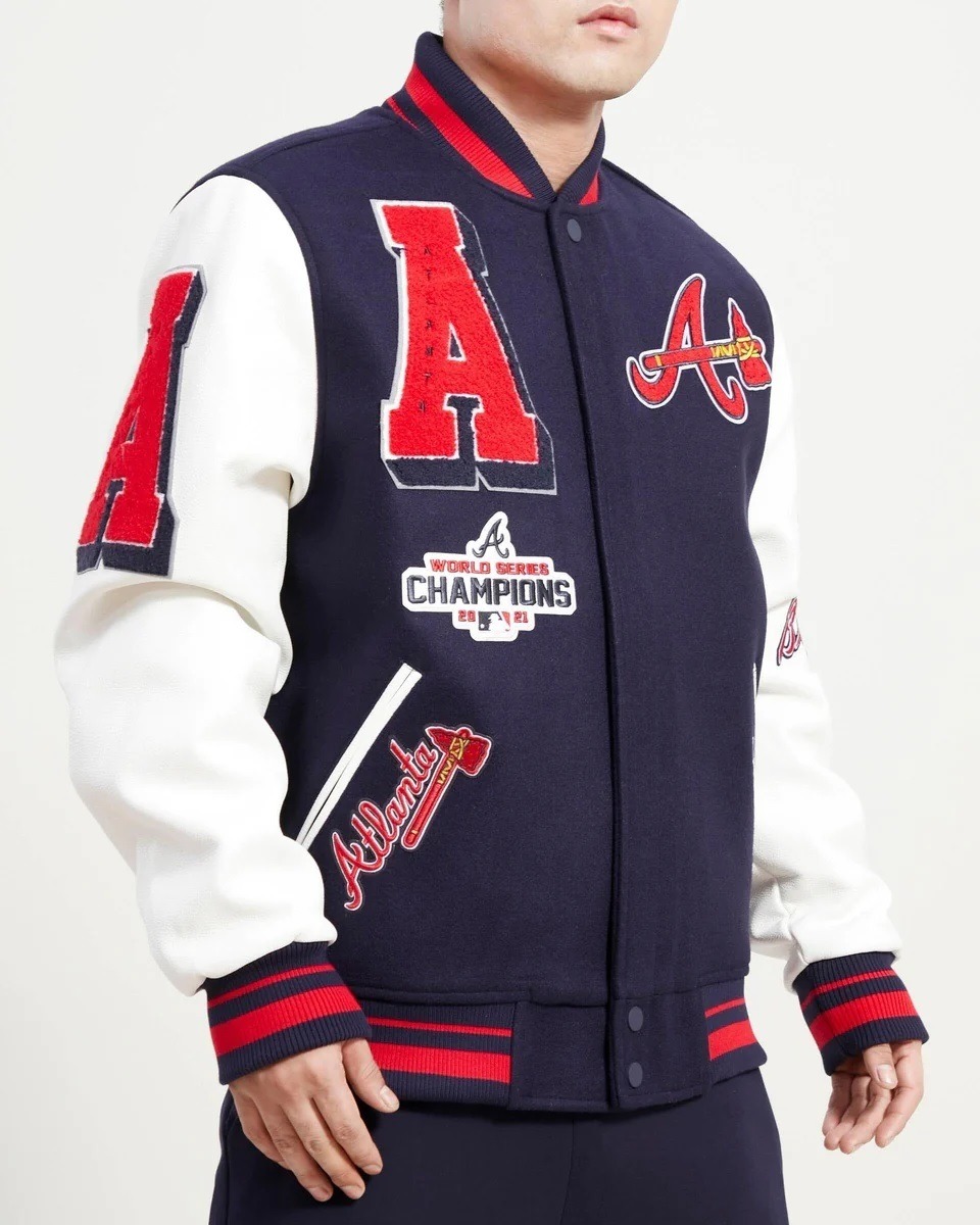 Atlanta Braves Mash Up Logo Varsity Jacket