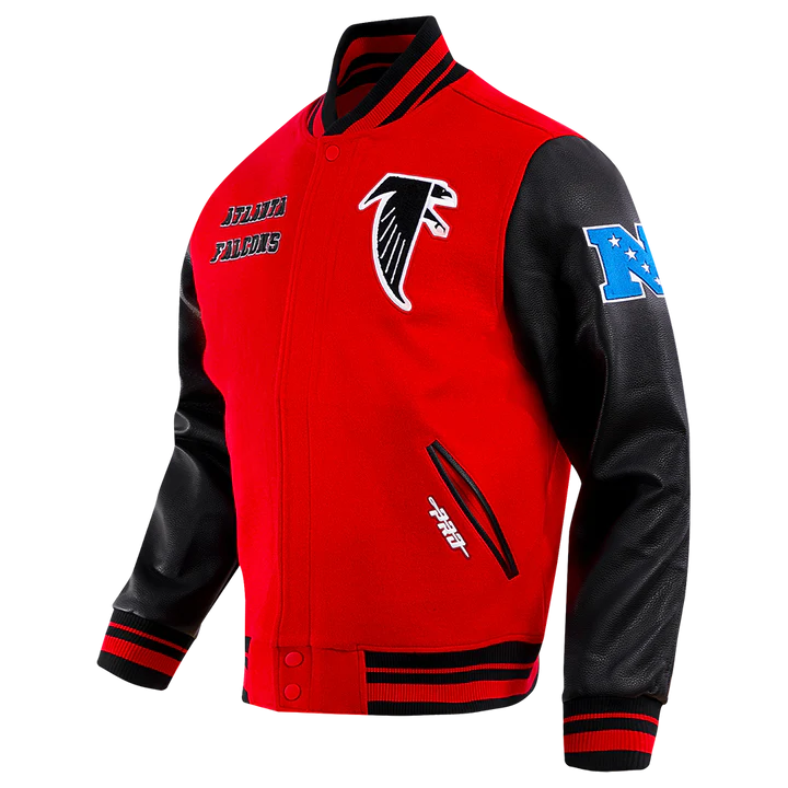 Atlanta Falcons Retro Classic Rib Wool Varsity Jacket