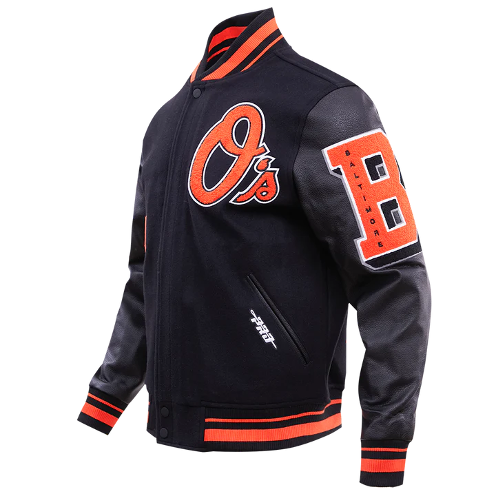 Baltimore Orioles Old English Wool Varsity Jacket