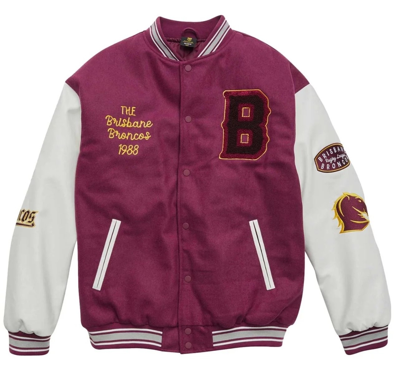 Brisbane Broncos 2023 Nrl Varsity Jacket