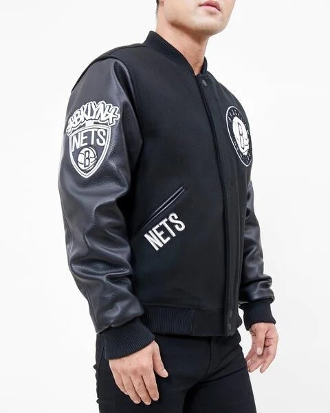 Brooklyn Nets Classic Wool Varsity Jacket