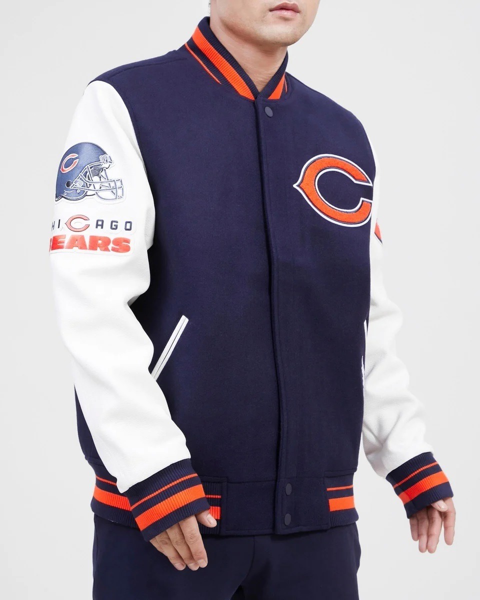 Chicago Bears Old English Wool Varsity Jacket