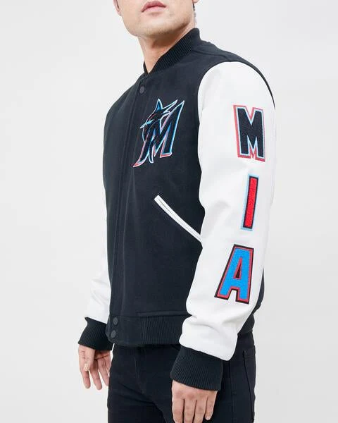 Miami Marlins Classic Wool Varsity Jacket