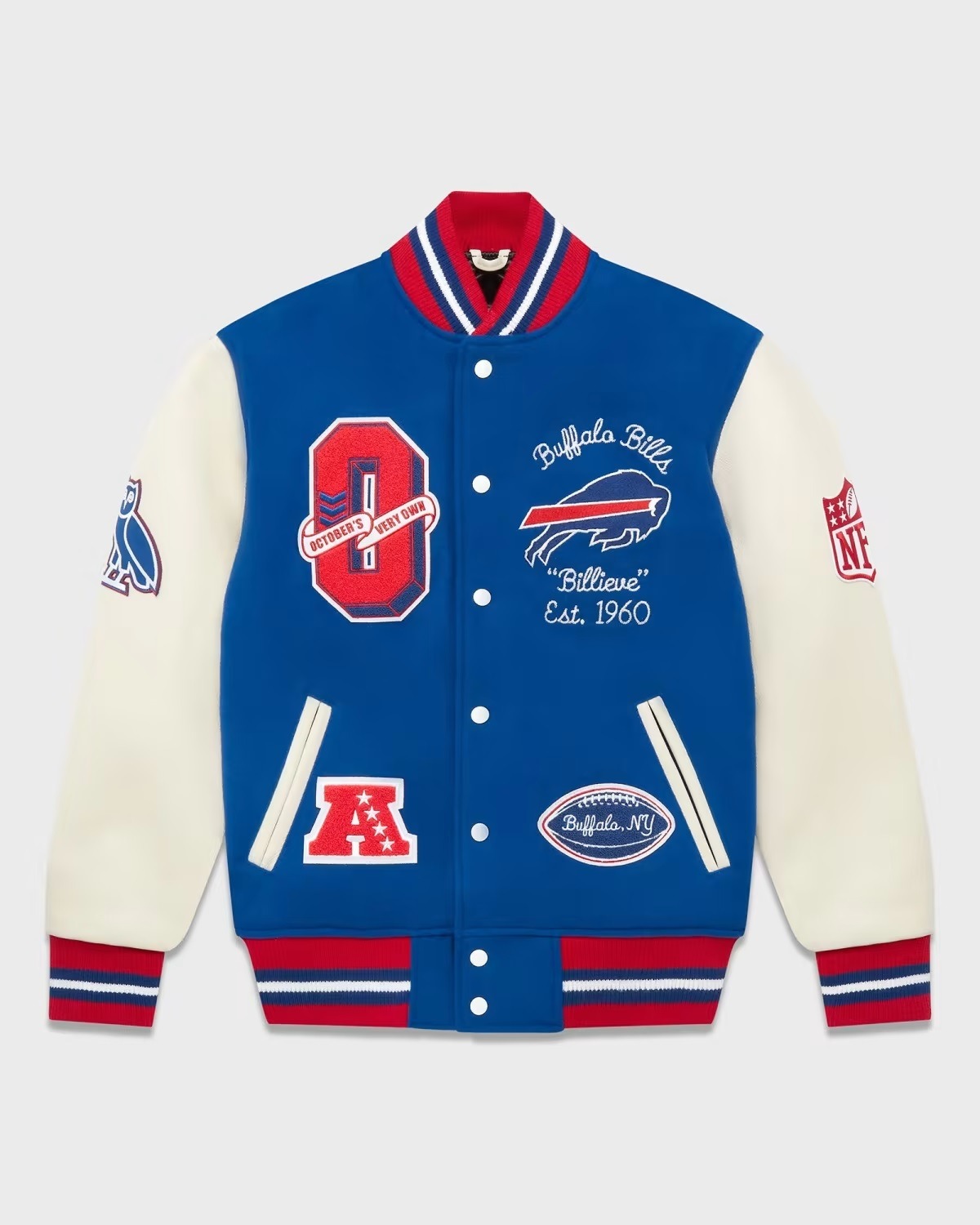 Ovo X Nfl Buffalo Bills Varsity Jacket