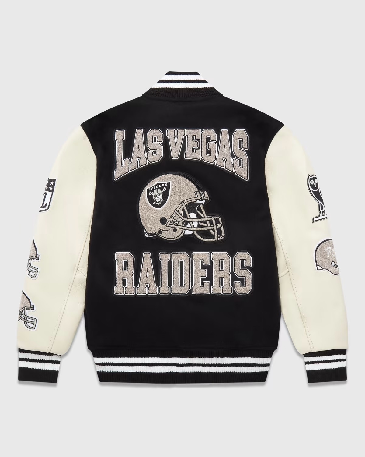 Ovo X Nfl Las Vegas Raiders Varsity Jacket