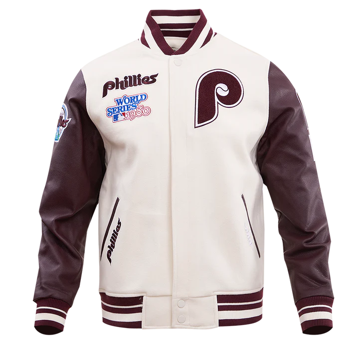 Philadelphia Phillies Retro Classic Rib Wool Varsity Jacket