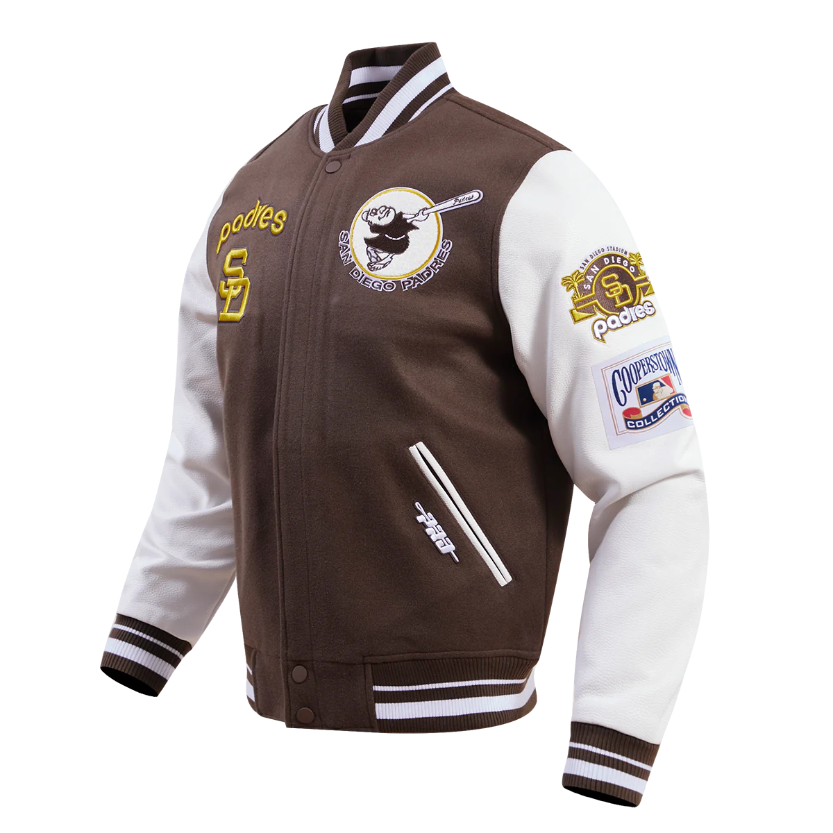 San Diego Padres Retro Classic Rib Wool Varsity Jacket