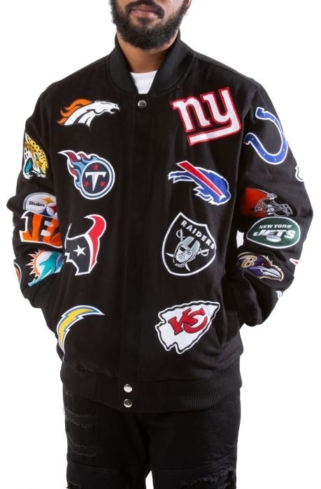 Carl Banks Nfl Jacket With All Team Logos