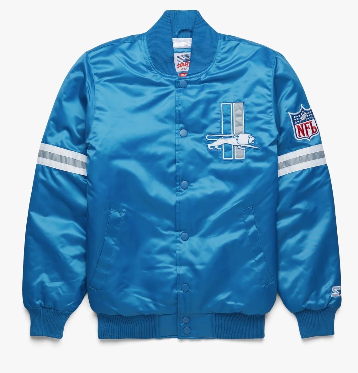 Detroit Lions Satin Varsity Jacket