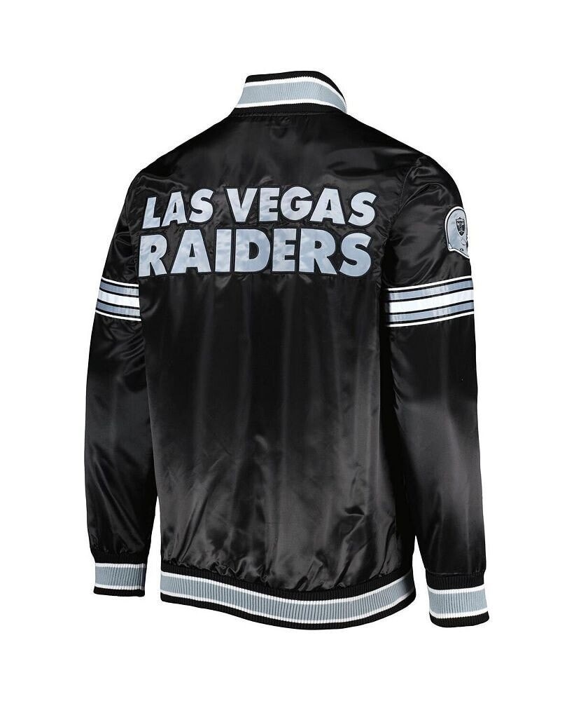 Las Vegas Raiders Midfield Black Satin Jacket