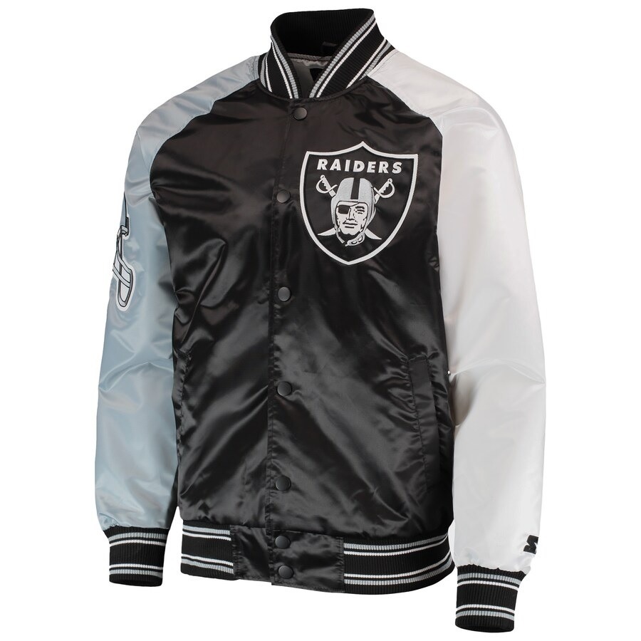 Las Vegas Raiders The Reliever Satin Jacket