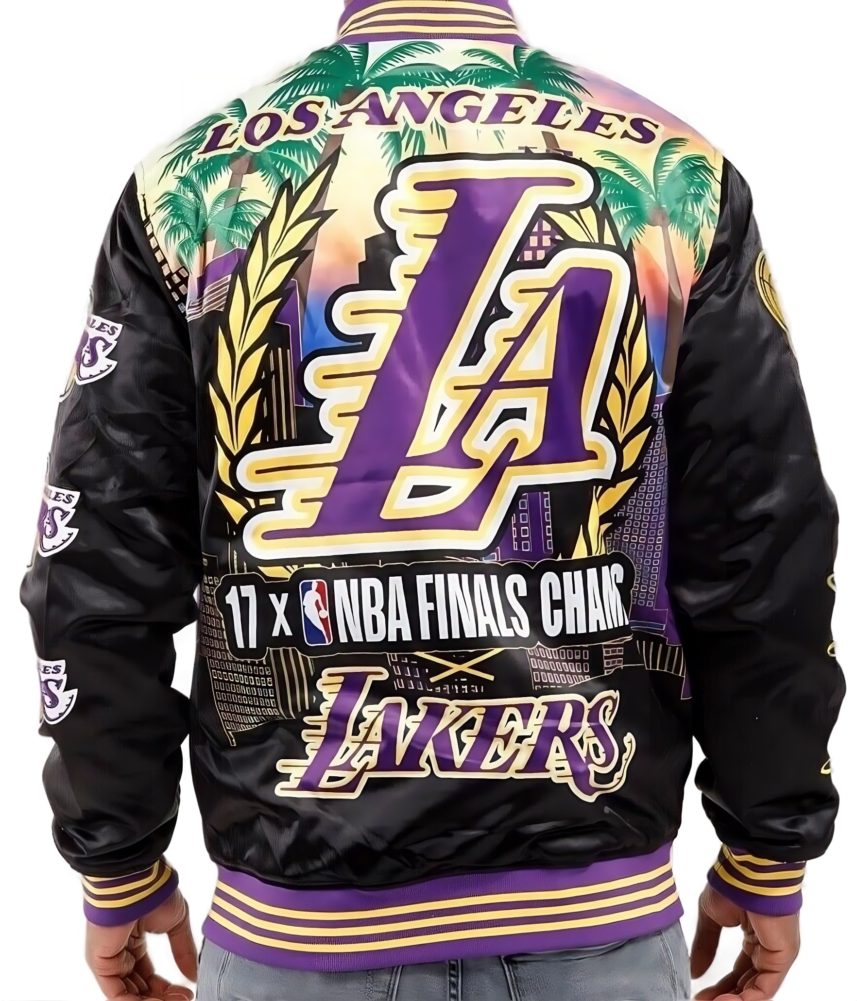 Los Angeles Lakers Championship Satin Jacket