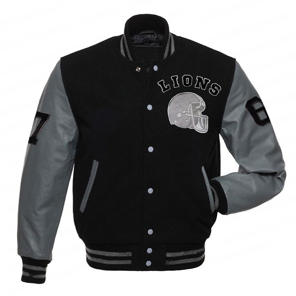 Detroit Lions Eddie Brock Venom 2 Varsity Jacket