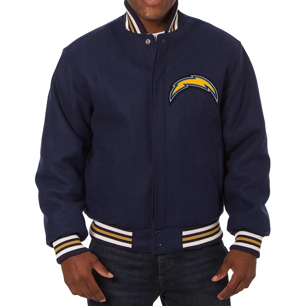 LA Chargers Blue Varsity Wool Jacket