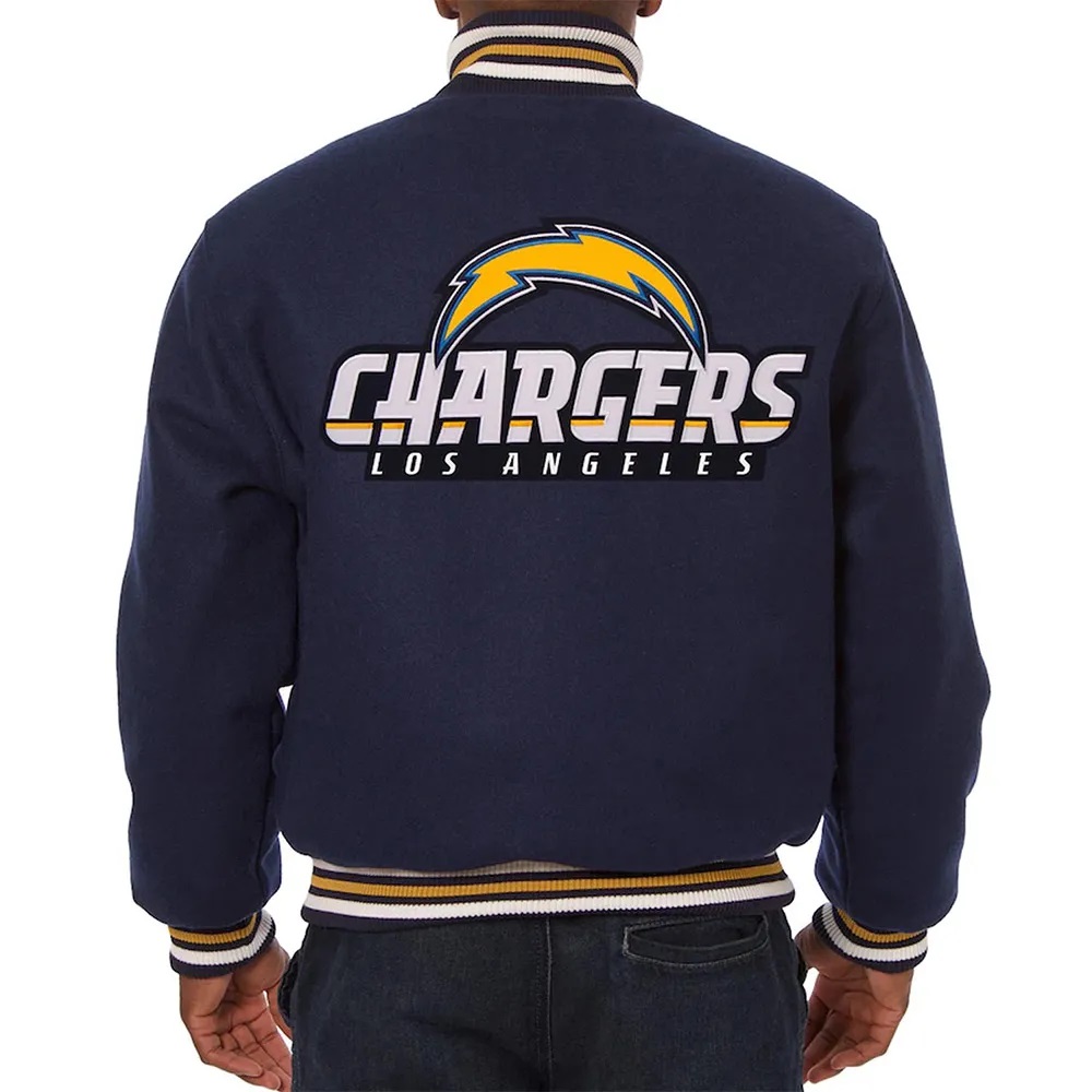 LA Chargers Blue Varsity Wool Jacket