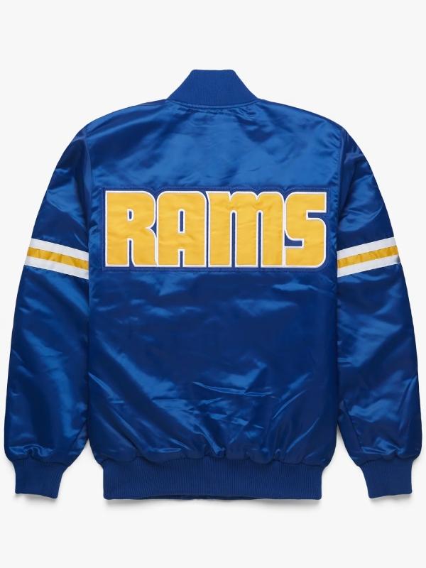 Los Angeles Rams Royal Blue Satin Jacket