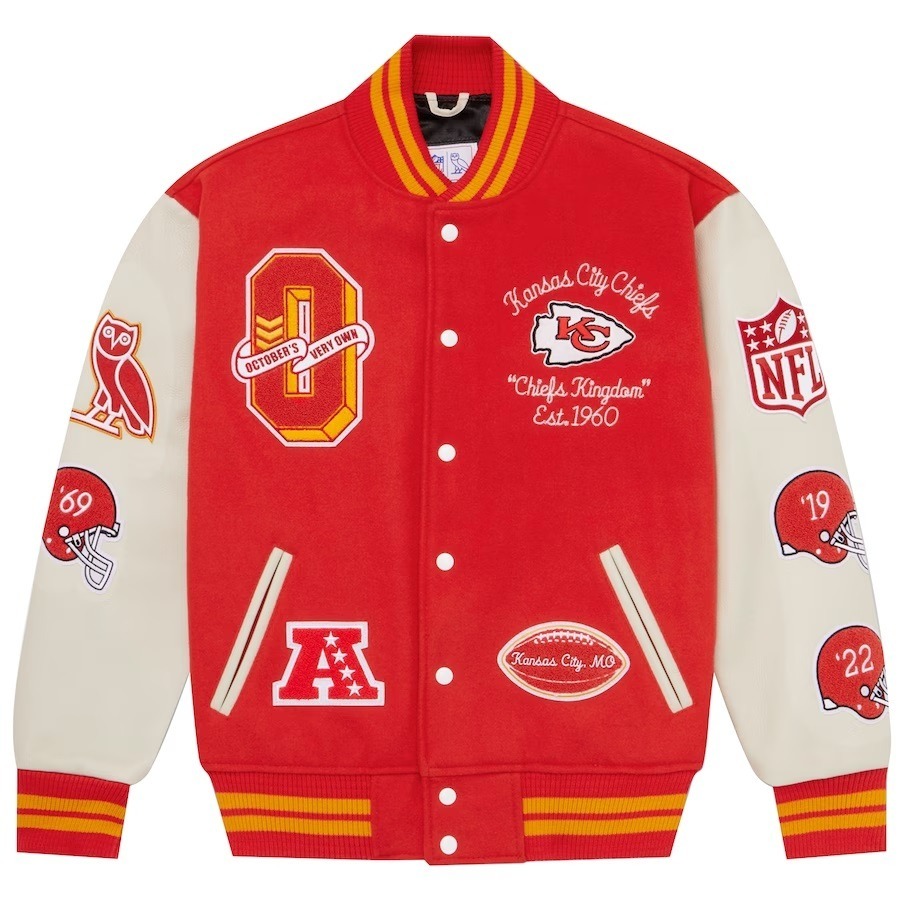 OVO x NFL Kansas City Chiefs Varsity Jacket