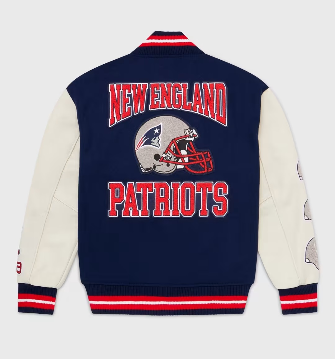 OVO x NFL New England Patriots Varsity Jacket