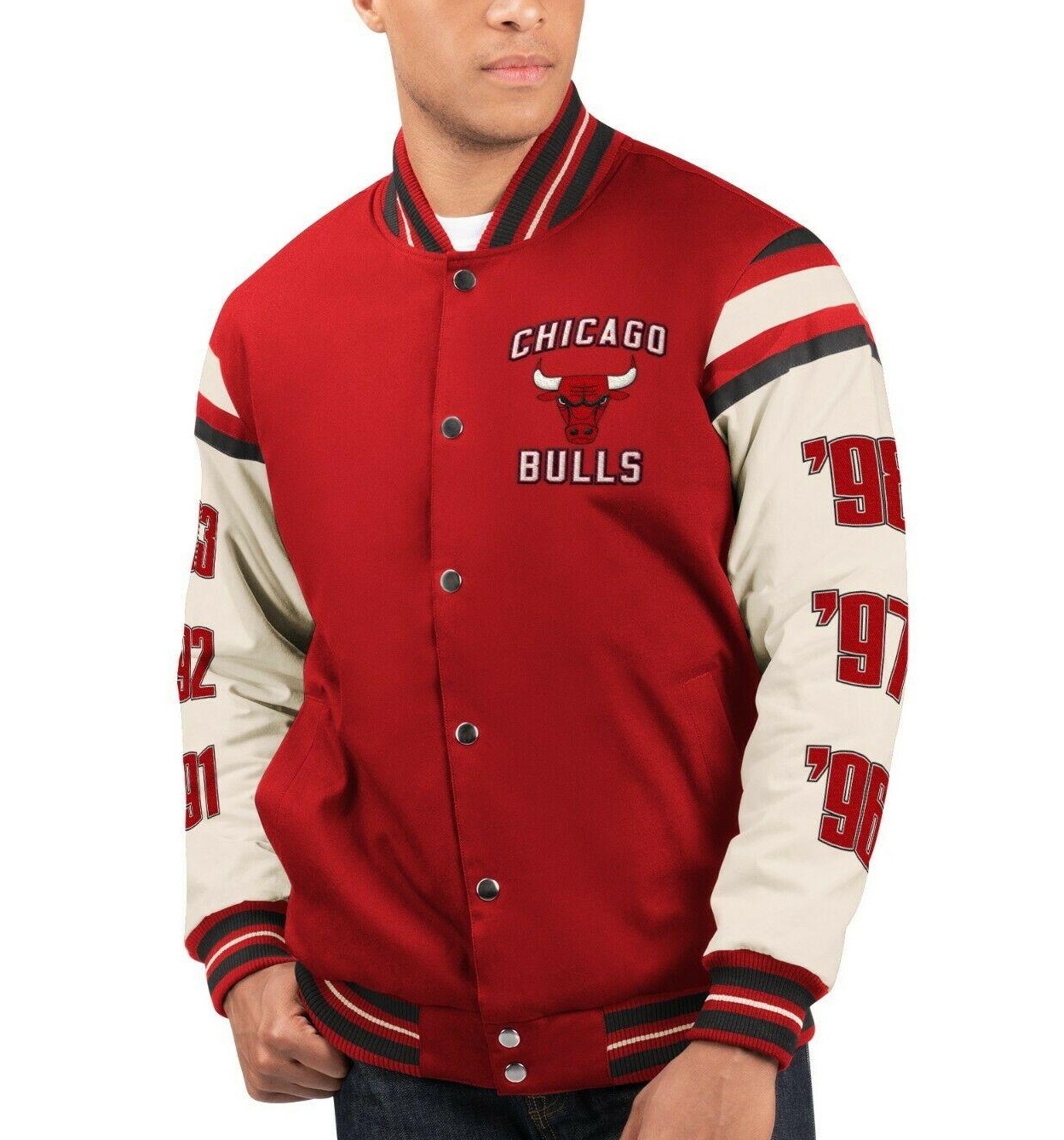 Chicago Bulls 6 Time NBA Finals Champions Varsity Jacket