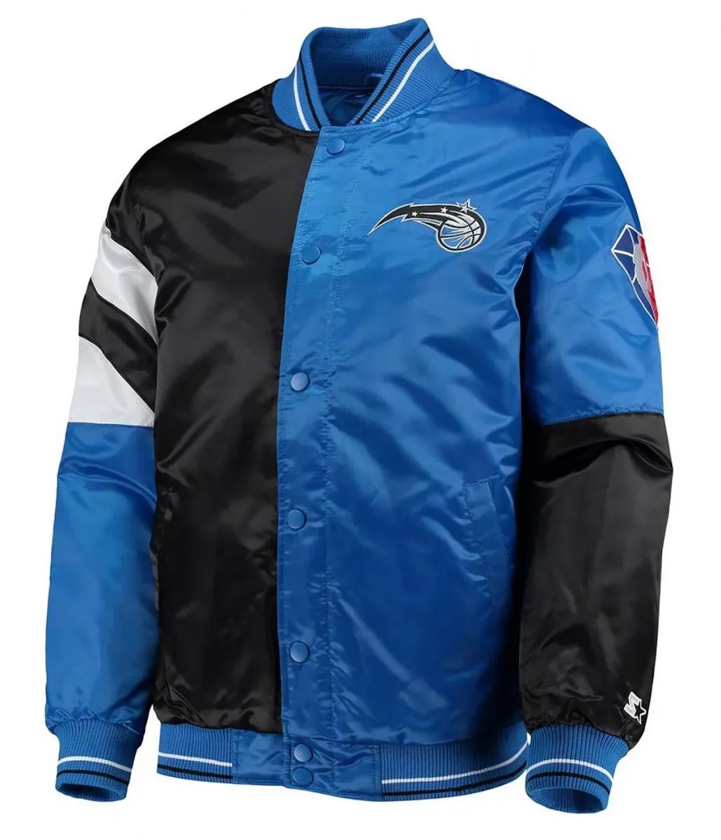 75th Anniversary Orlando Magic Leader Color Block Satin Jacket