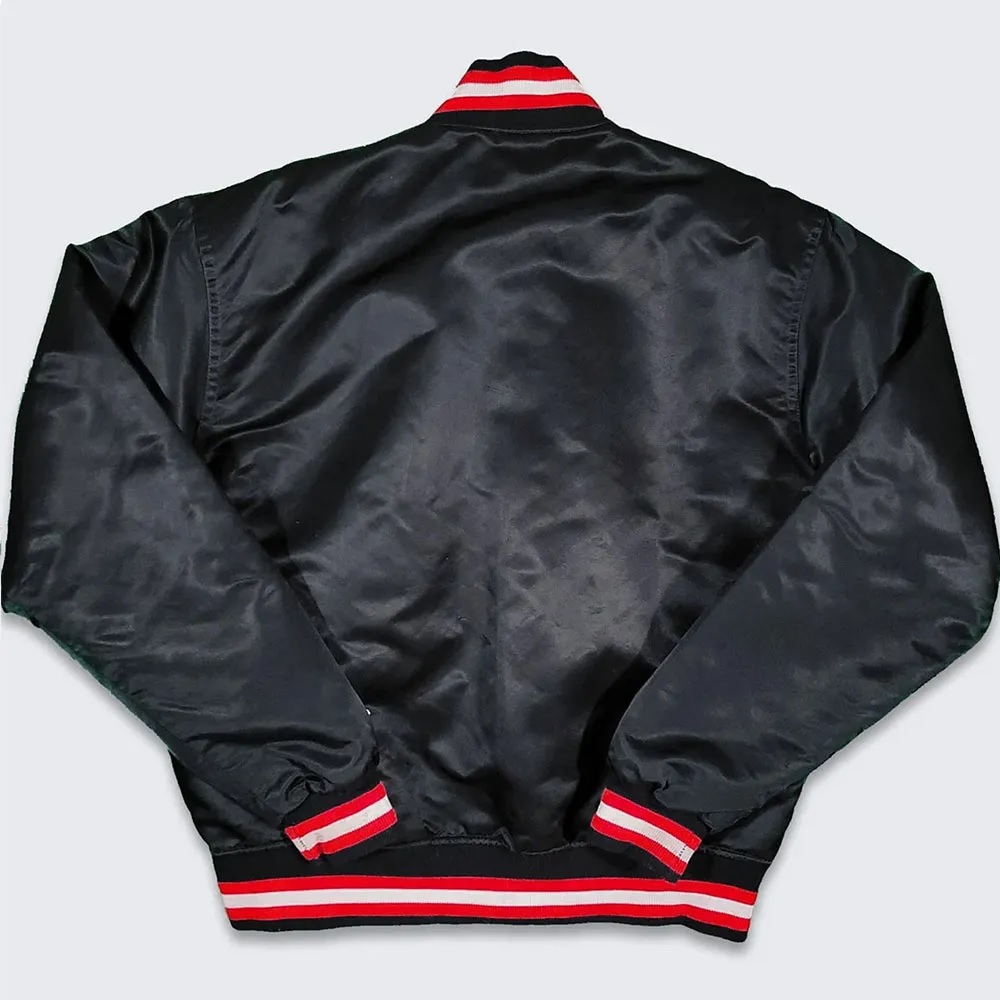 80’s Chicago Bulls Black Bomber Jacket