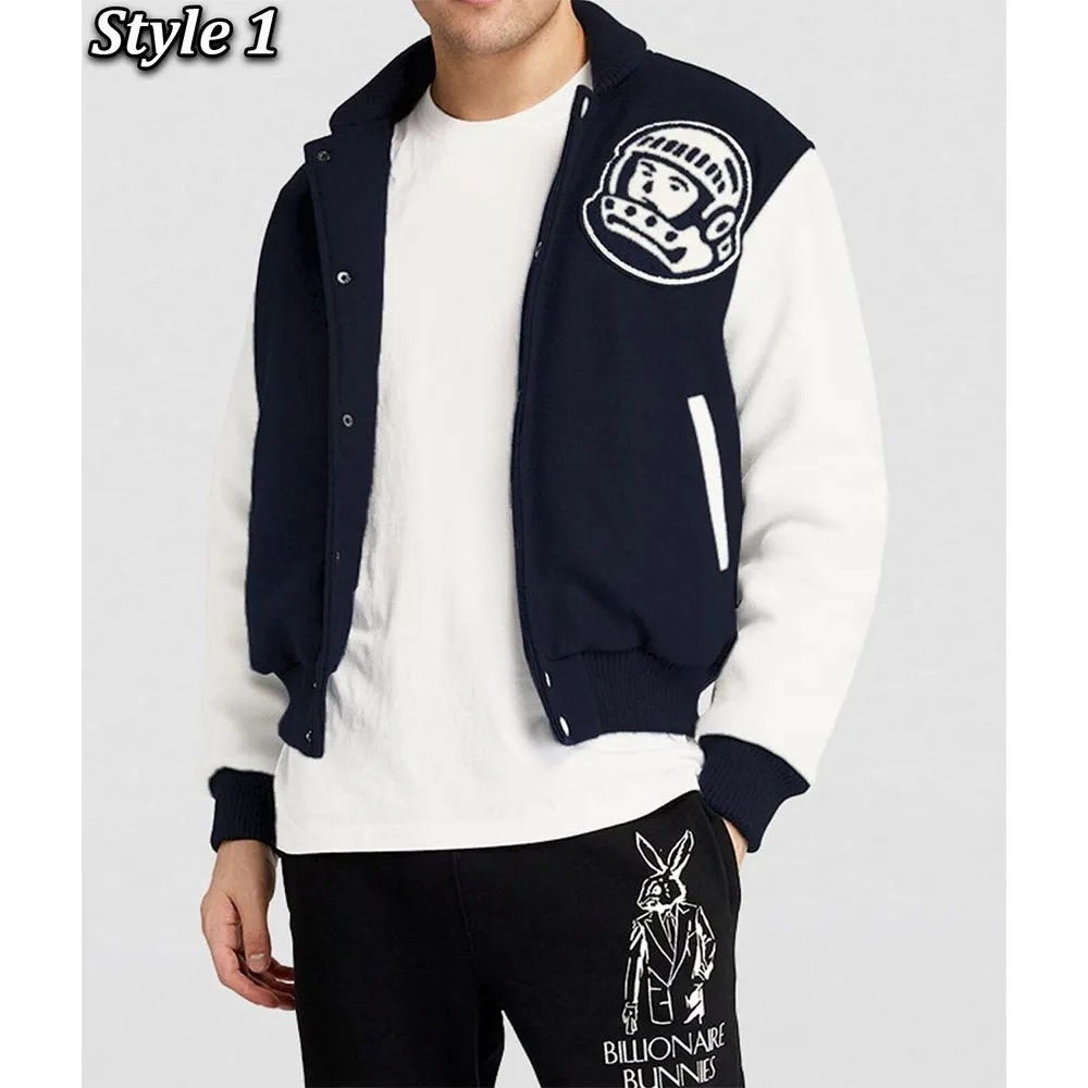 Billionaire Boys Club Astro Bomber Blue and White Jacket