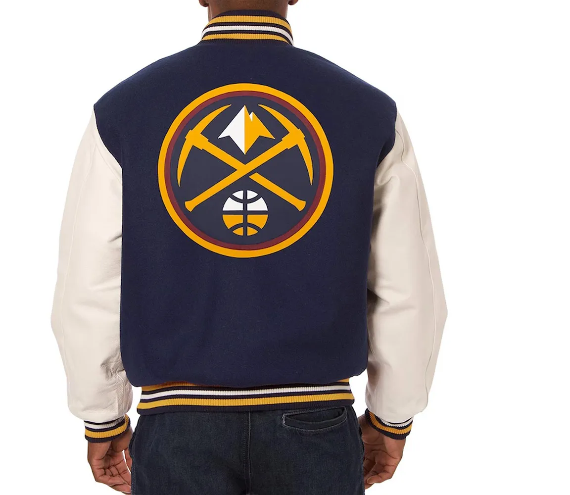 Denver Nuggets Varsity Navy/White Jacket