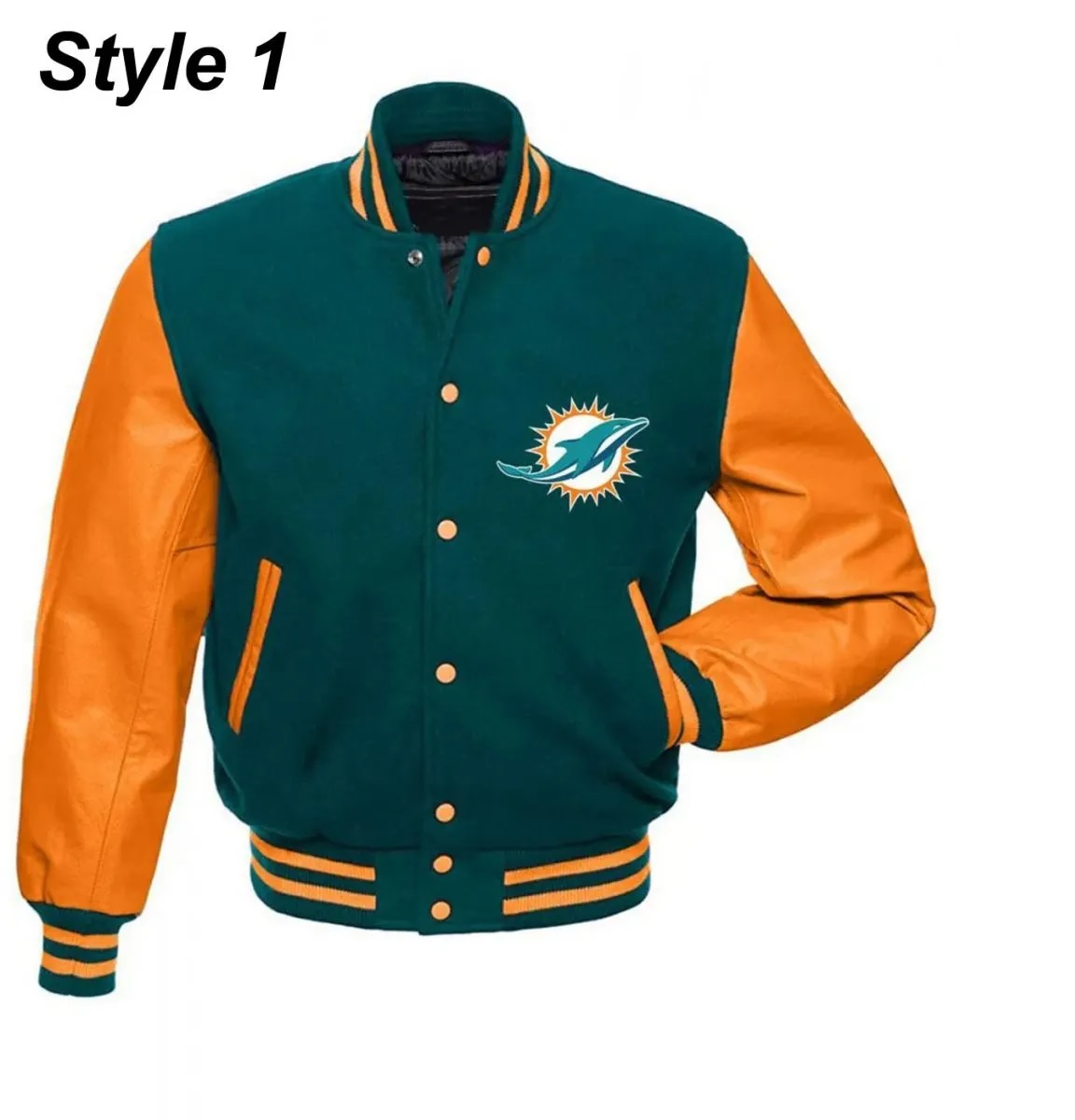 Miami Dolphins Letterman Jacket