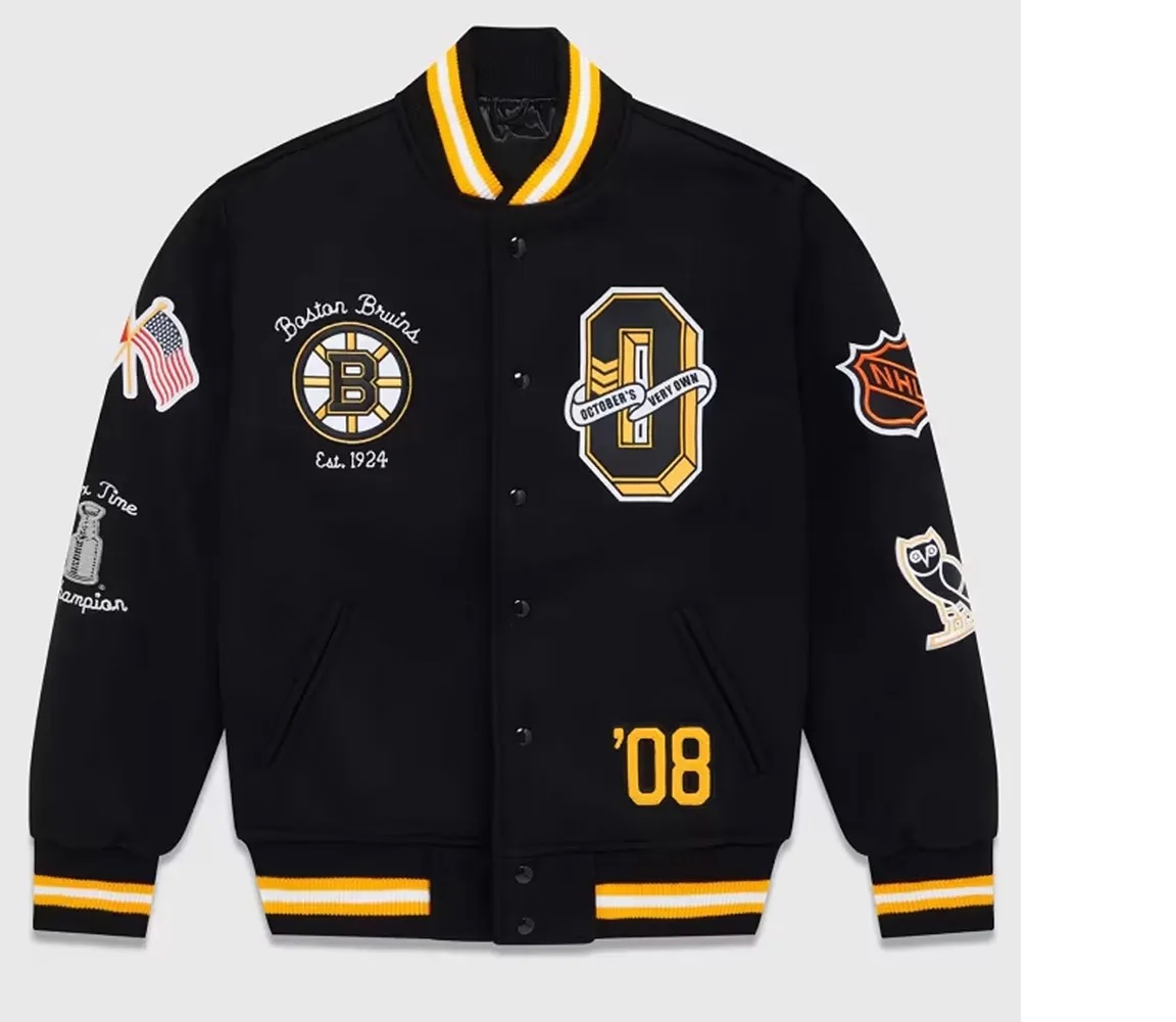 OVO Boston Bruins Varsity Jacket