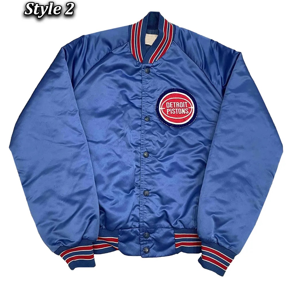 Starter 90’s NBA Detroit Pistons Blue Jacket