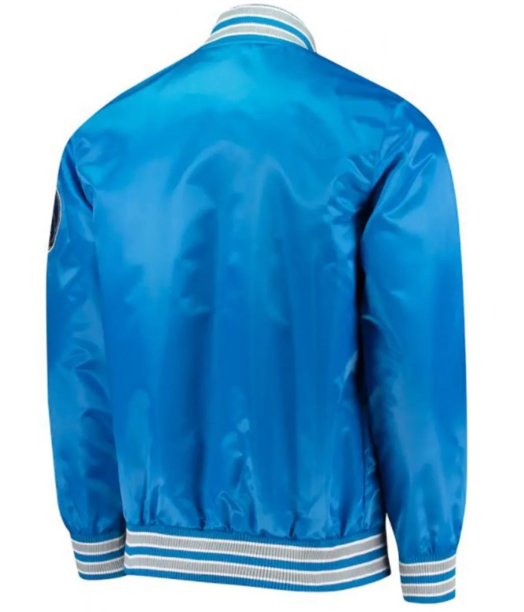 Starter Dallas Mavericks Blue Satin Jacket