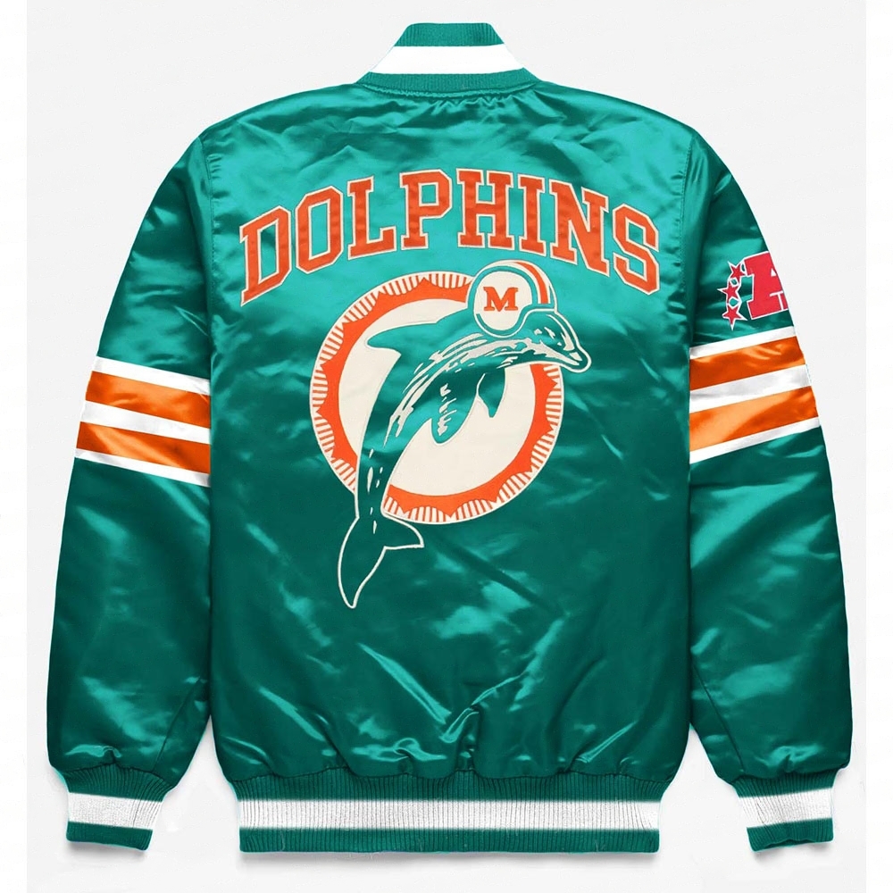 Miami Dolphins Exclusive Green Satin Jacket