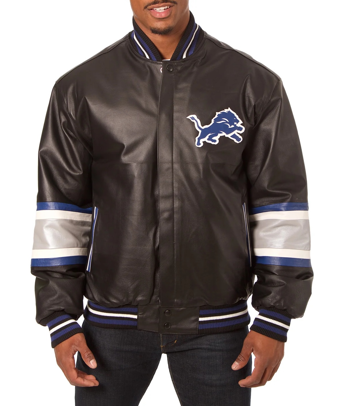 Detroit Lions Leather Jacket