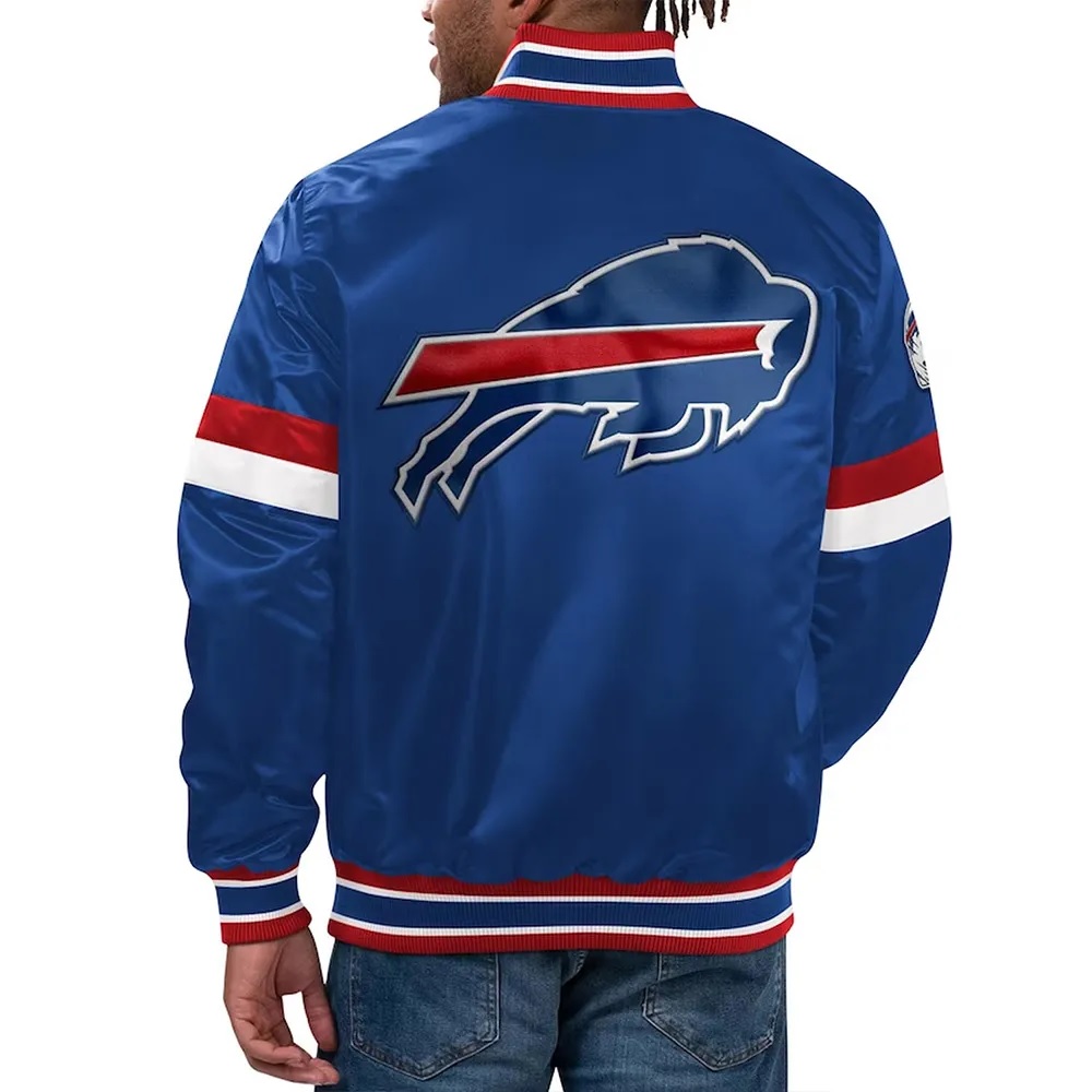 Helmet Buffalo Bills Midweight Royal Satin Jacket