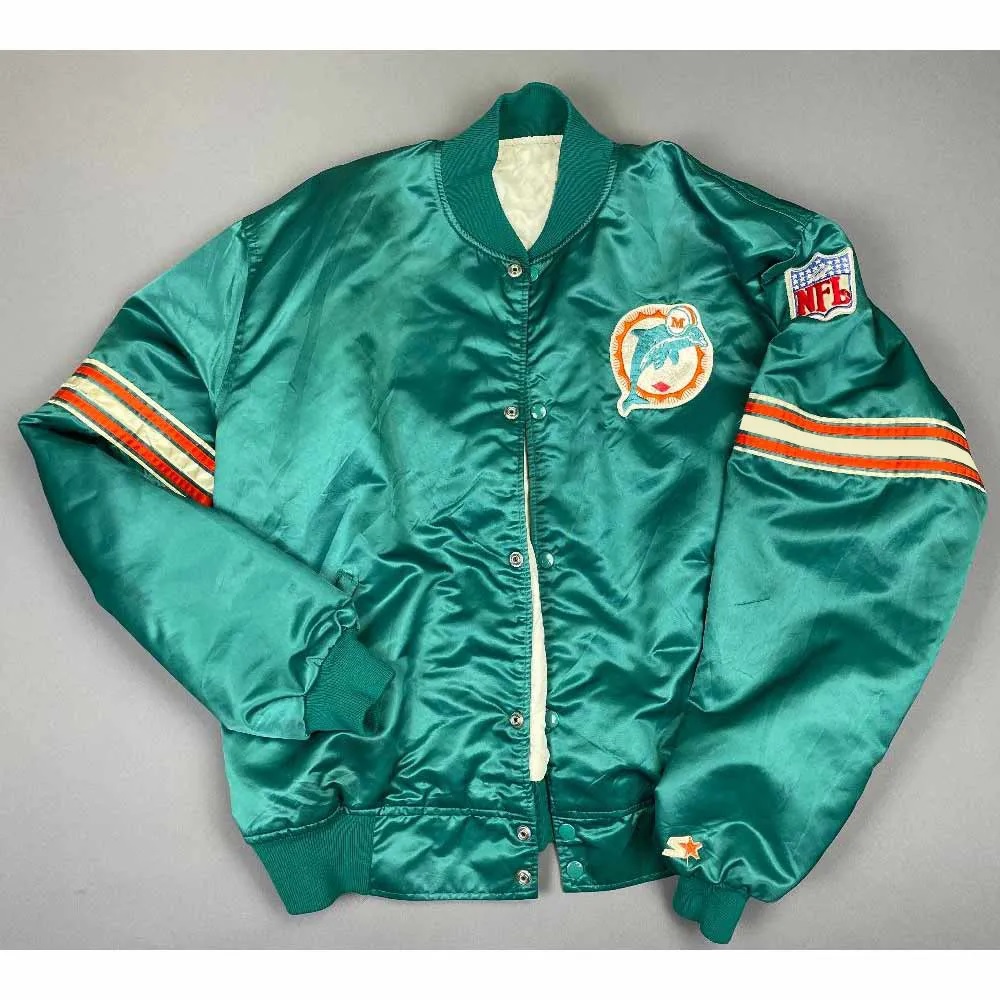 Miami Dolphins 80s Green Jacket