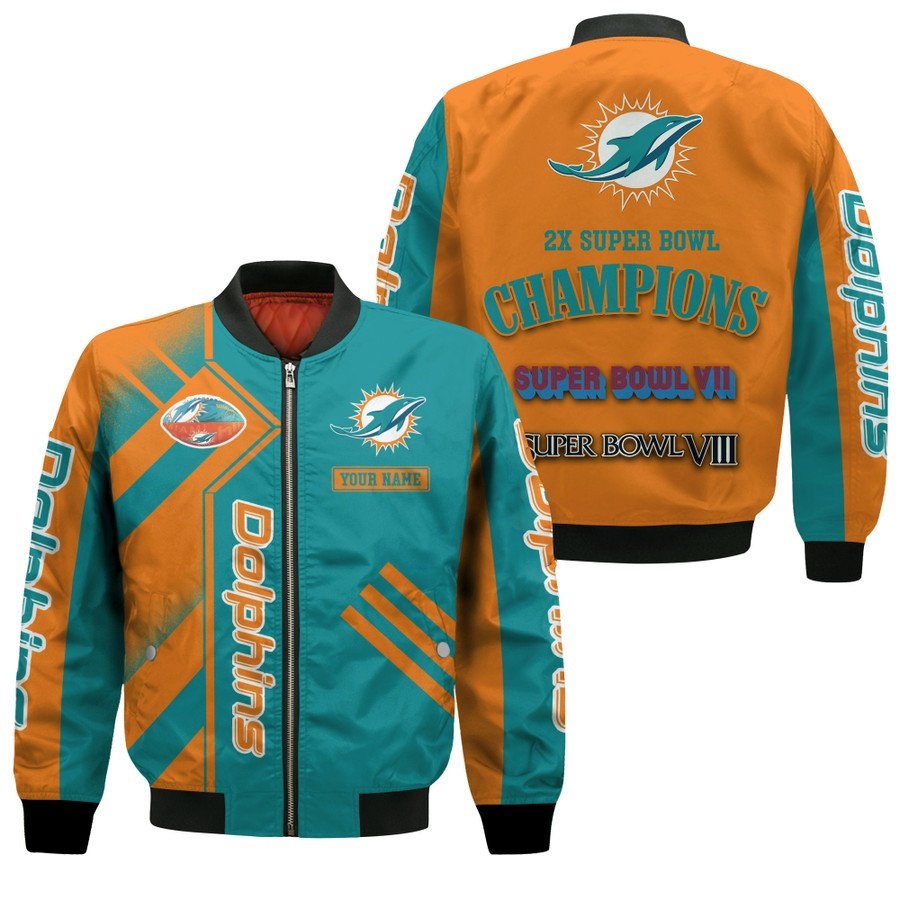 Miami Dolphins Bomber Jacket Super Bowl Champions