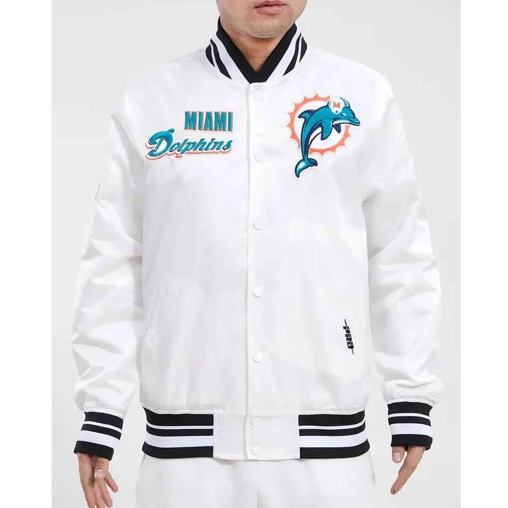 Miami Dolphins Retro Classic Rib Jacket