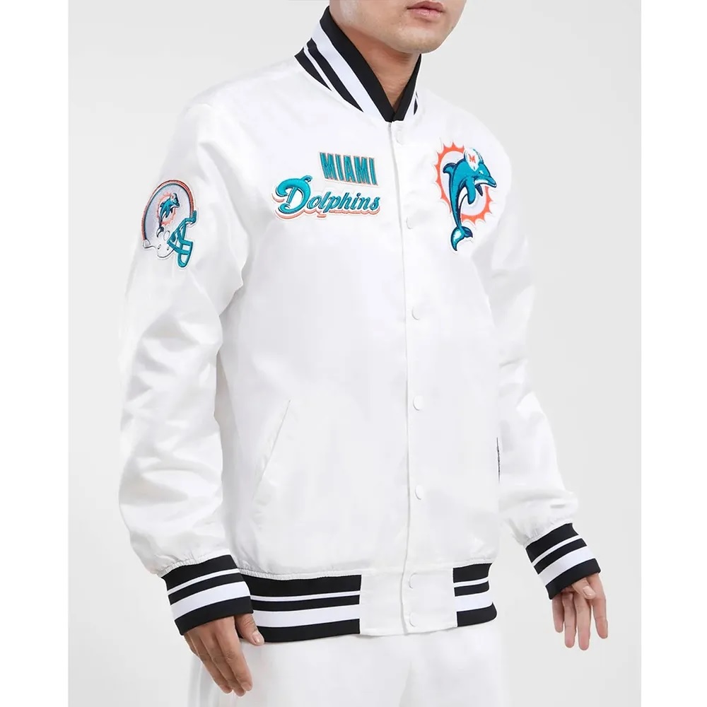 Miami Dolphins Retro Classic Rib Jacket