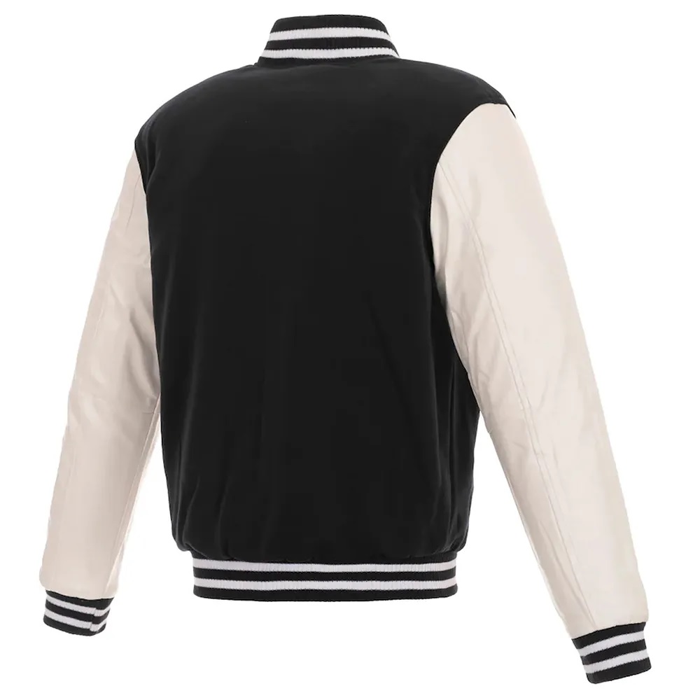 Miami Dolphins Varsity Black and White Jacket