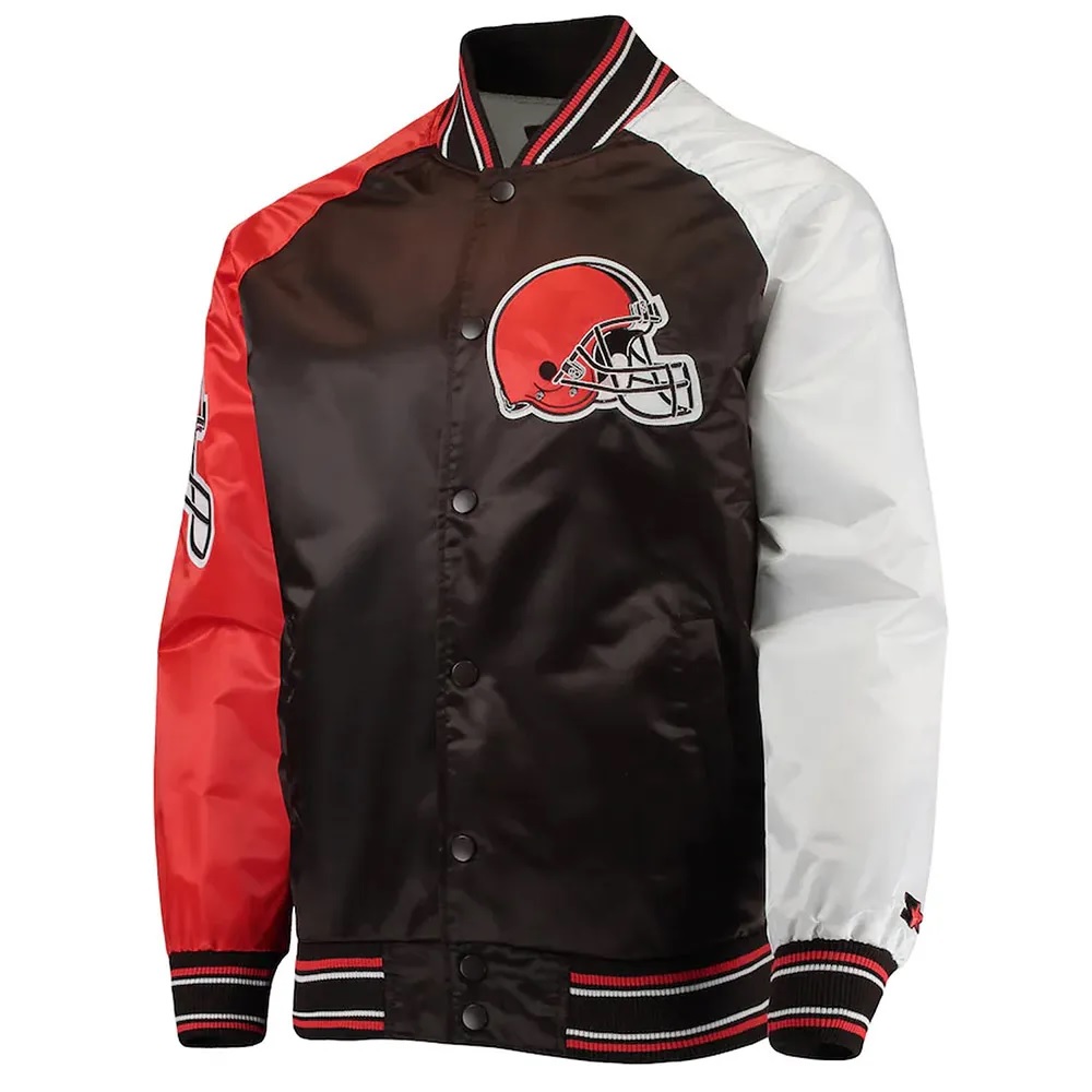 The Reliever Cleveland Browns Satin Jacket