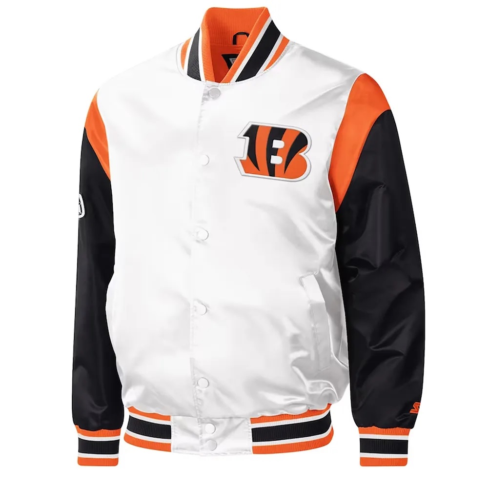 Throwback Warm Up Pitch Cincinnati Bengals Jacket